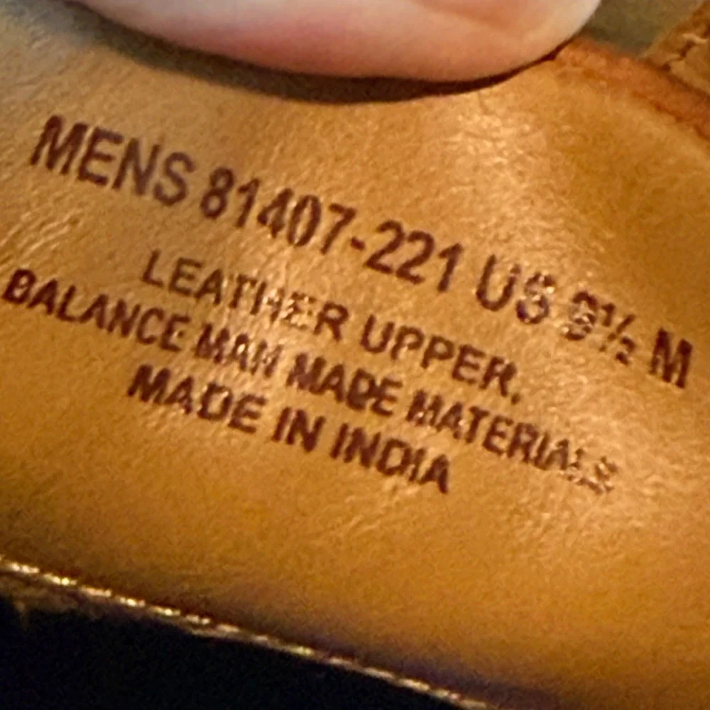 Nunn Bush Baxter PT OX Mens Cognac Leather Dress Shoes 9.5 M 81407-221